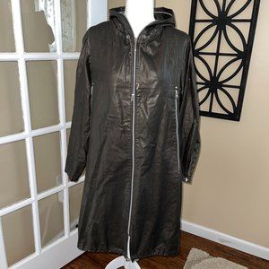 PRET POUR PARTIR Brooklyn Black Green Classic Coat Womens 36 Like New